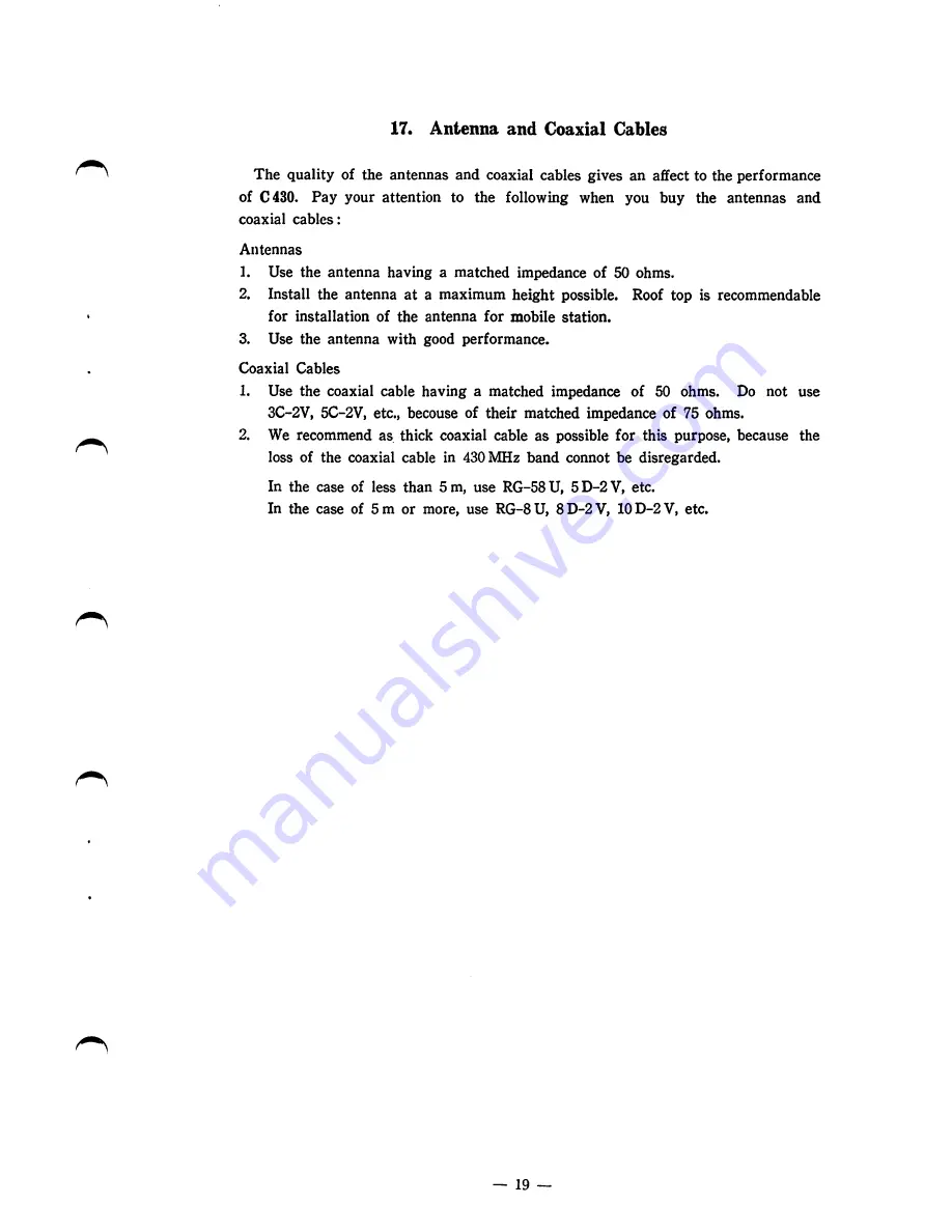 Standard C430 Operating Instructions Manual Download Page 20