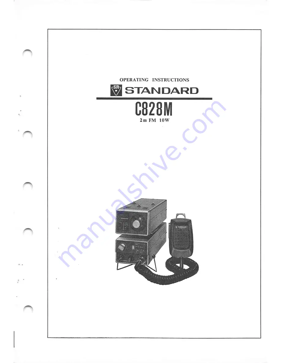 Standard C828M Скачать руководство пользователя страница 1