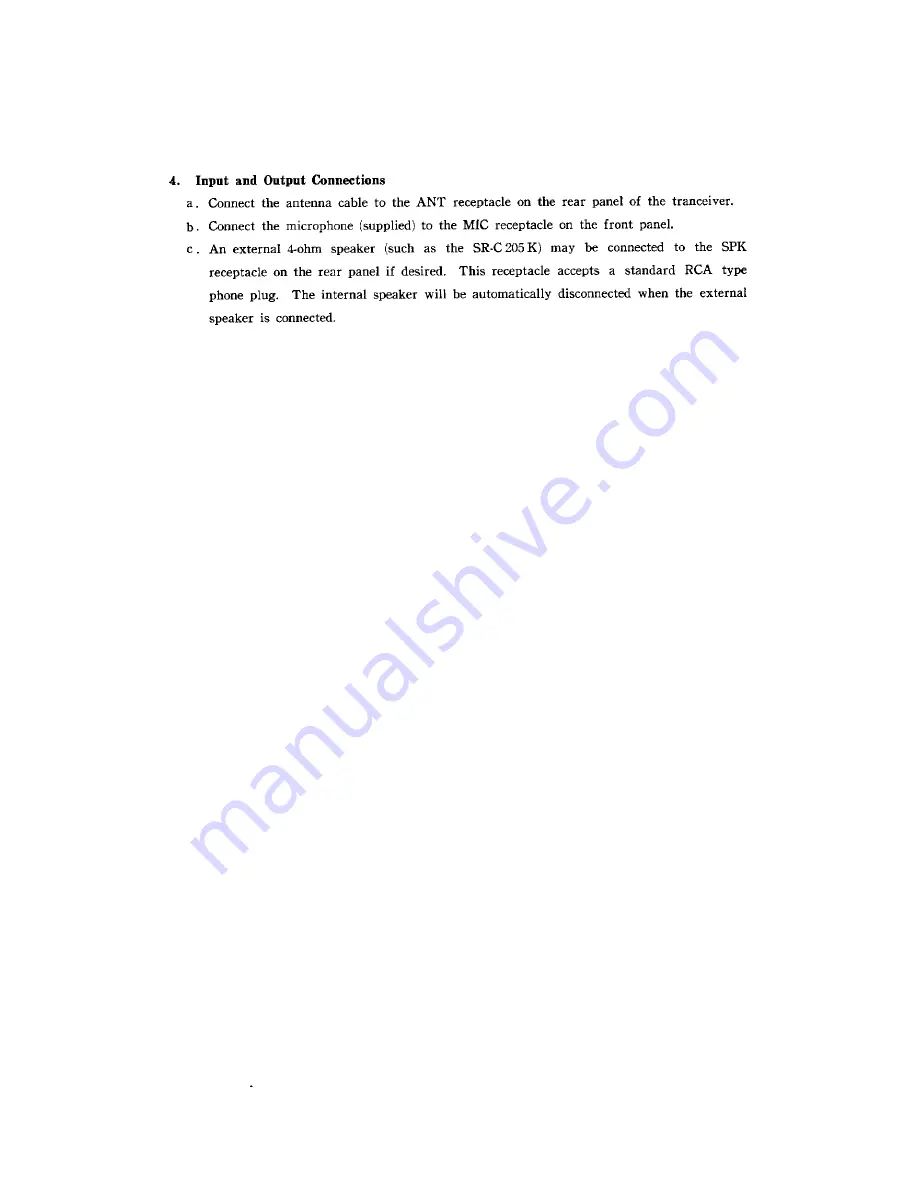 Standard SR-C826M Operating Instructions Manual Download Page 6