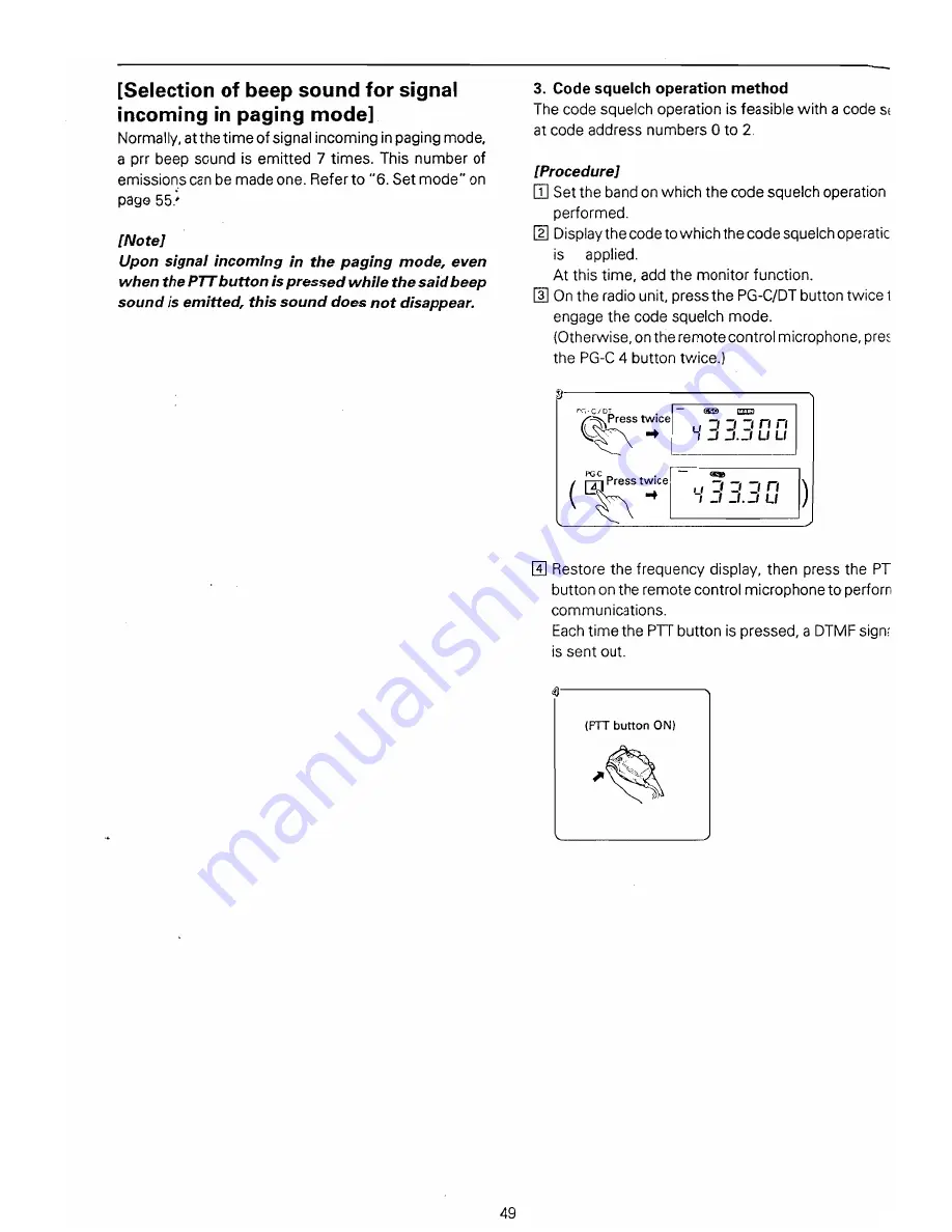 Standard Twin Bander C5608D Owner'S Manual Download Page 50