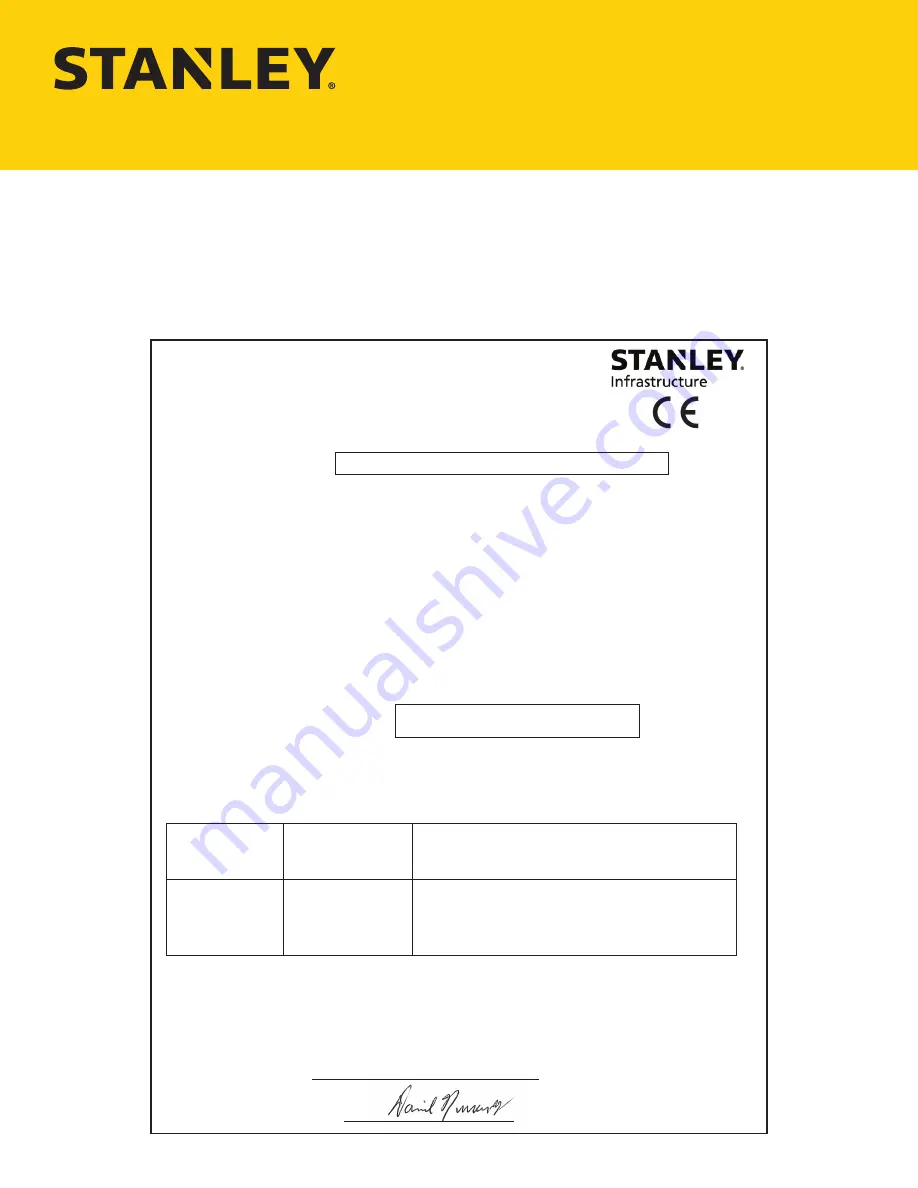 Stanley EA08 Safety, Operation & Maintenance Download Page 1