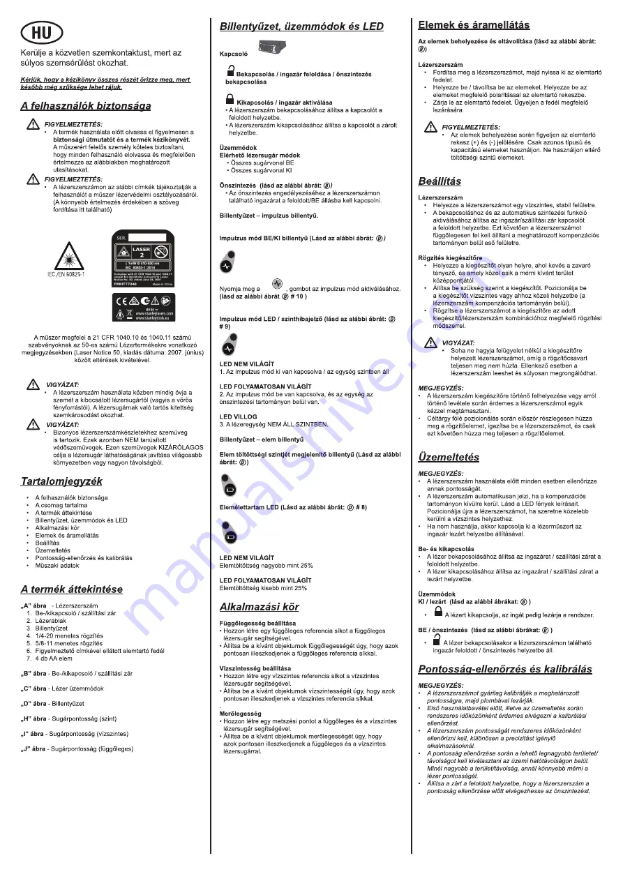 Stanley FCL-G Скачать руководство пользователя страница 32