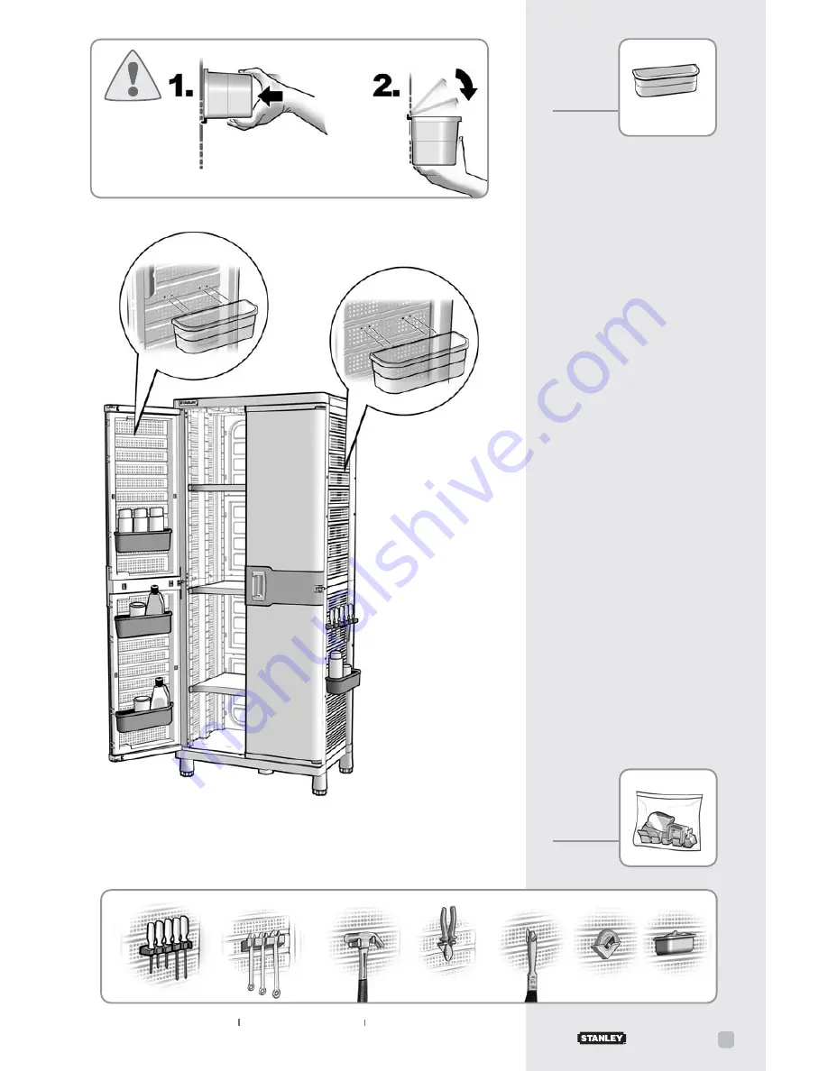 Stanley Garage Workshop T3 Assembly Instructions Manual Download Page 15