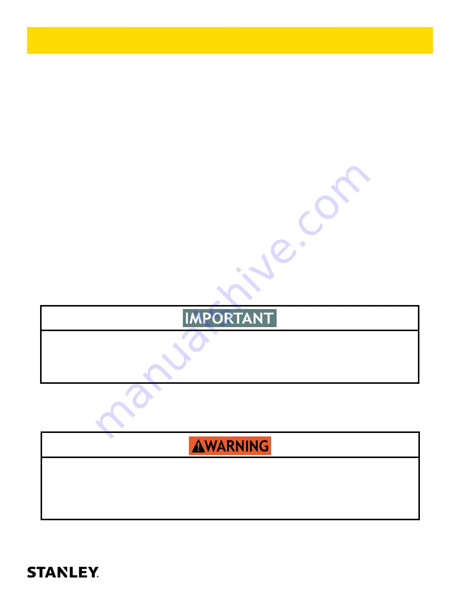 Stanley HGL61 User Manual Safety, Operation And Maintenance Download Page 3