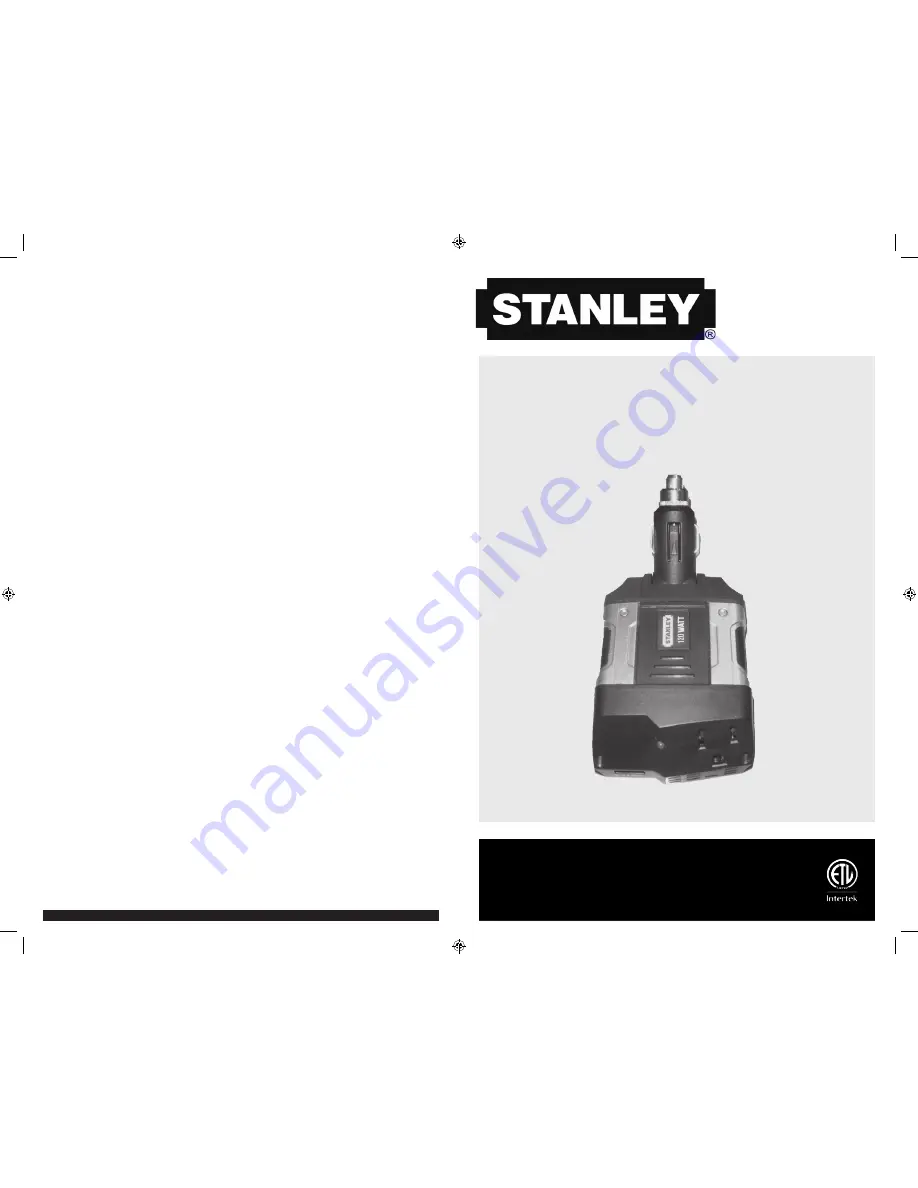 Stanley PCA120 Скачать руководство пользователя страница 1