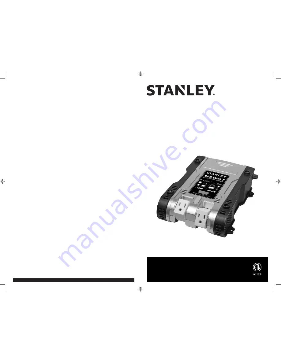 Stanley PI800PS Скачать руководство пользователя страница 1