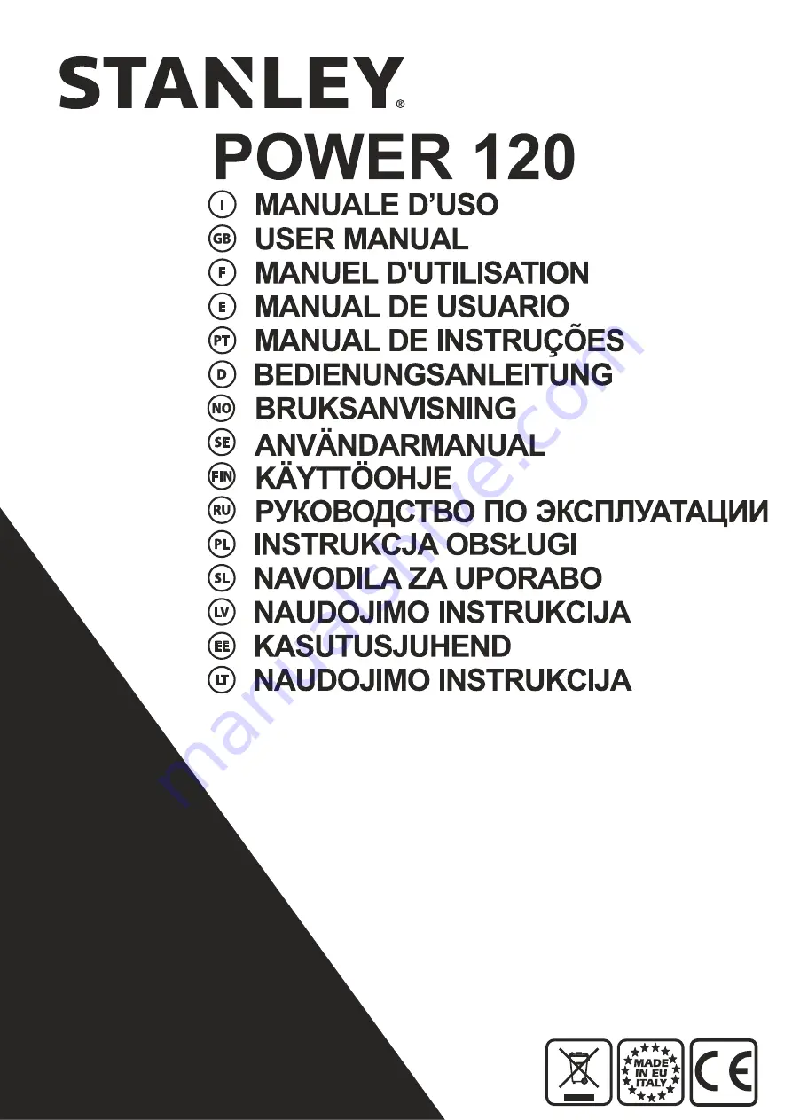 Stanley Power 120 User Manual Download Page 1