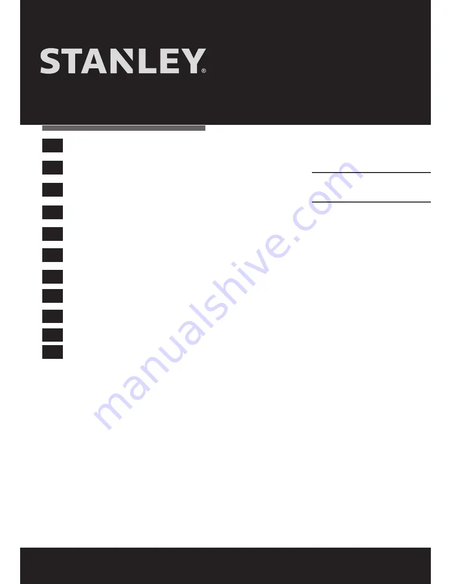 Stanley SIG 1900S Original Instructions Manual Download Page 1