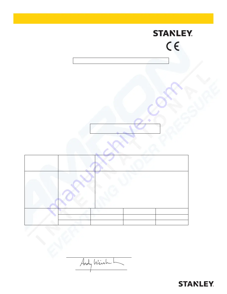 Stanley SRP 6570 User Manual Download Page 2