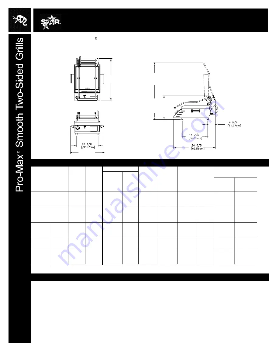 Star Manufacturing Pro-Max GR10 Specifications Download Page 2