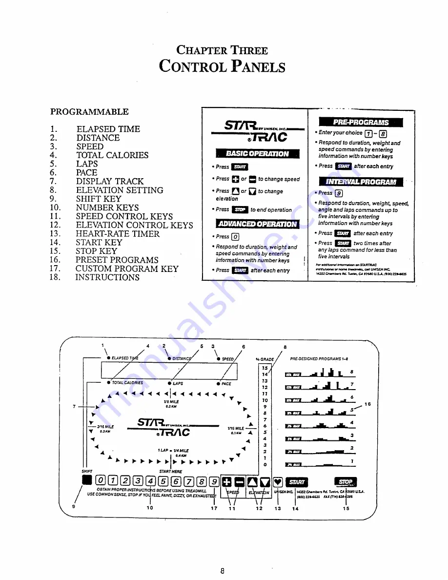 Star Trac 1000 Owner'S Manual Download Page 12