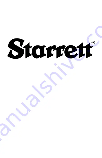 Starrett FORM 966 User Manual Download Page 3