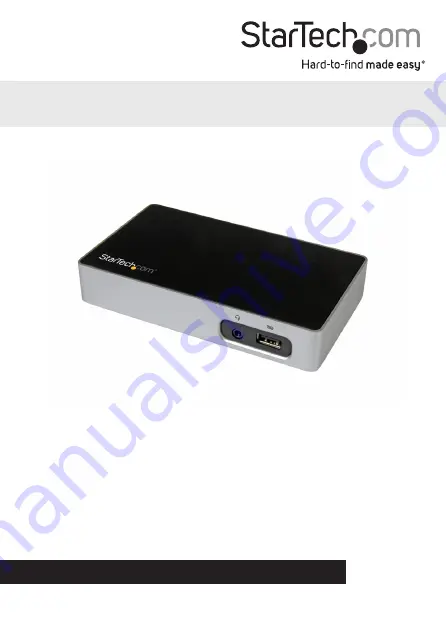 StarTech.com USB3VDOCK4DP Manual Download Page 1