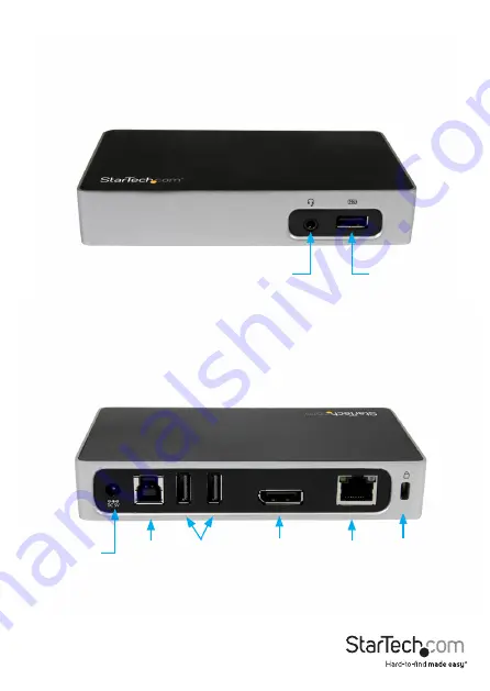 StarTech.com USB3VDOCK4DP Manual Download Page 5