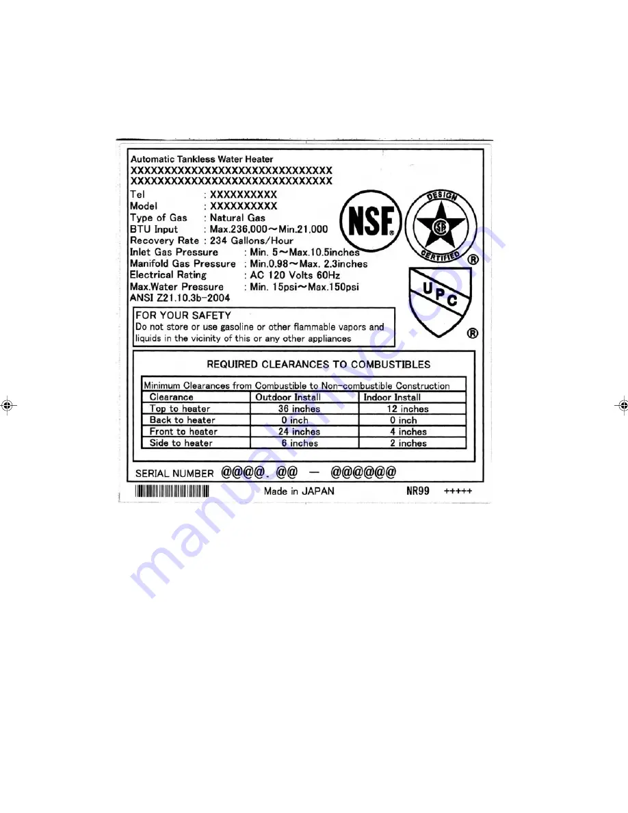 State Water Heaters 000 - 236 Скачать руководство пользователя страница 65