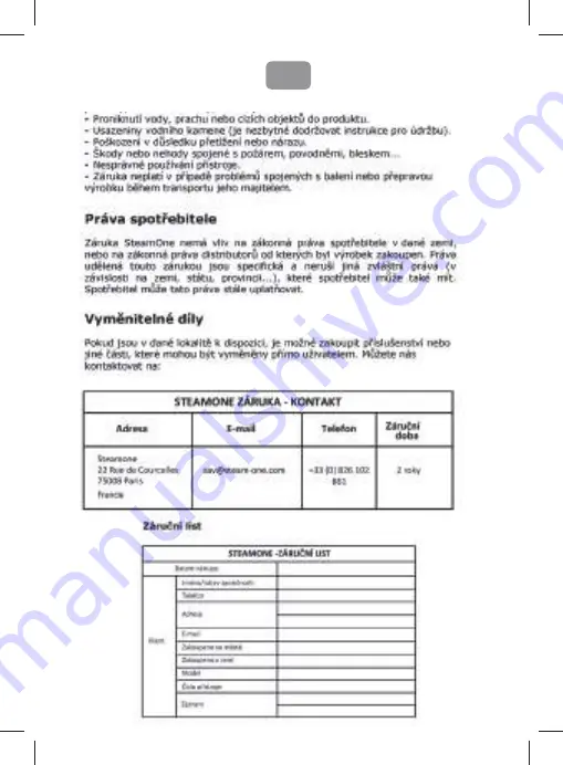 STEAMONE EUH2020W User Manual Download Page 58