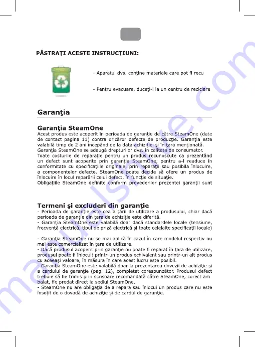 STEAMONE EUH2020W User Manual Download Page 74