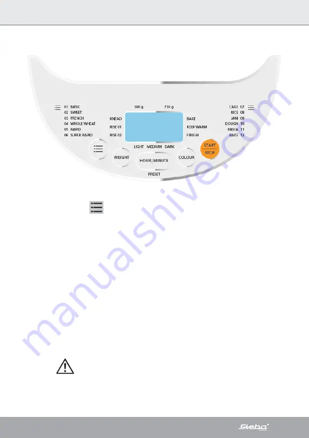 Steba BM 3 Instructions For Use Manual Download Page 9