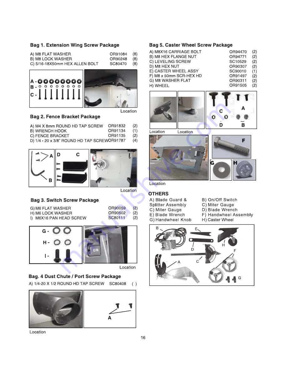 Steel City 45950C User Manual Download Page 16