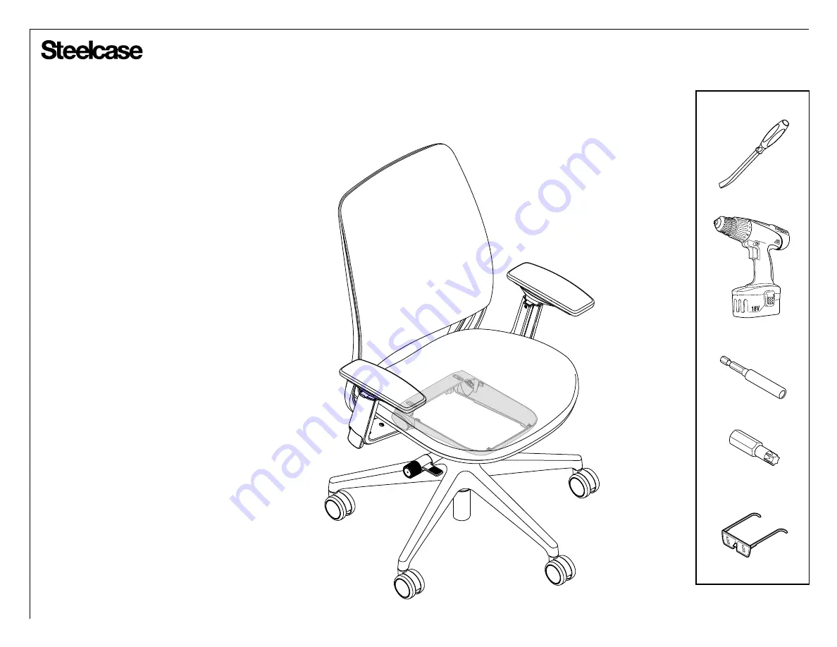 Steelcase 2 Series Removal And Installation Instructions Download Page 1