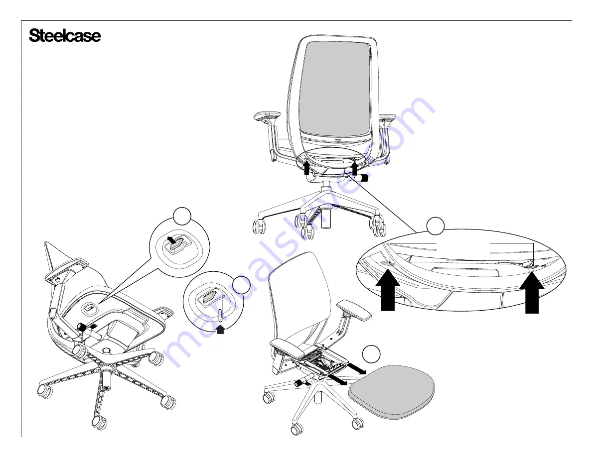 Steelcase 2 Series Removal And Installation Instructions Download Page 2