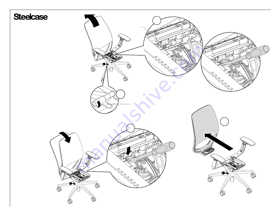 Steelcase 2 Series Removal And Installation Instructions Download Page 3