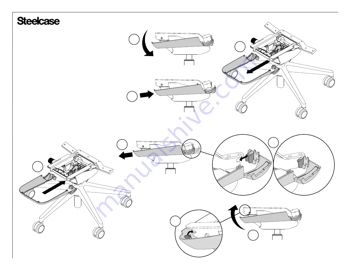 Steelcase 2 Series Removal And Installation Instructions Download Page 5