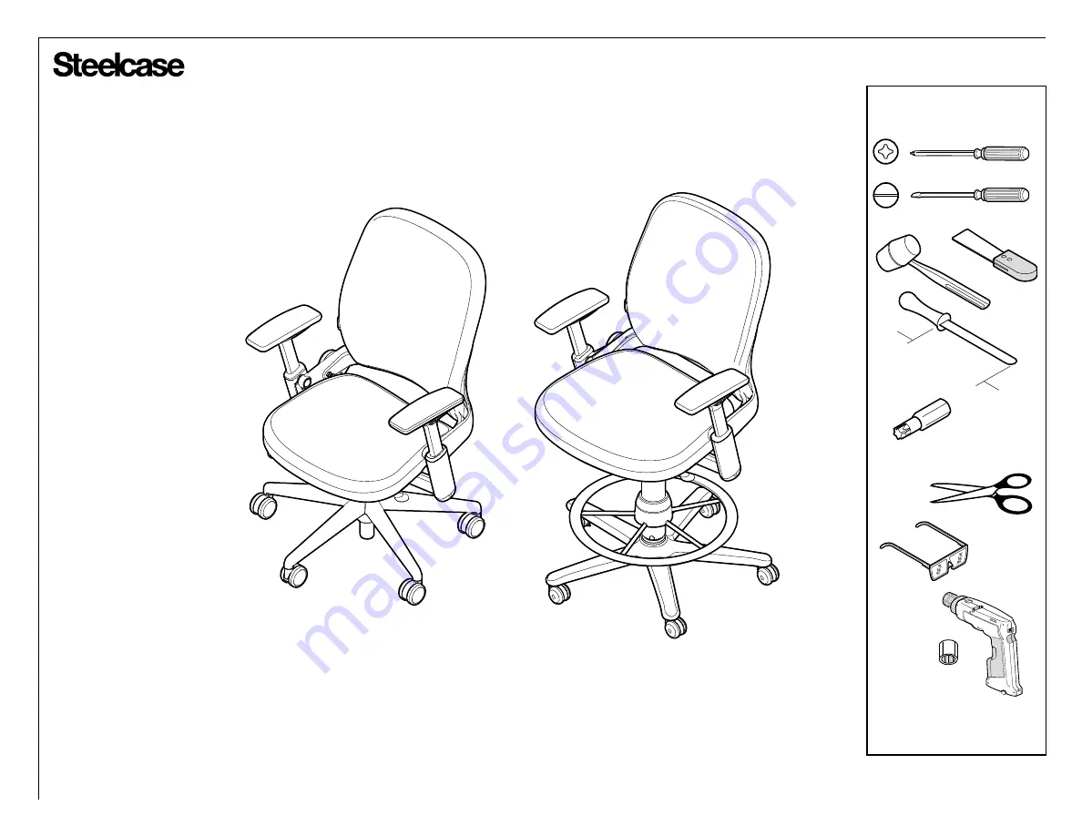 Steelcase 462 Leap V2 Disassembly Download Page 1