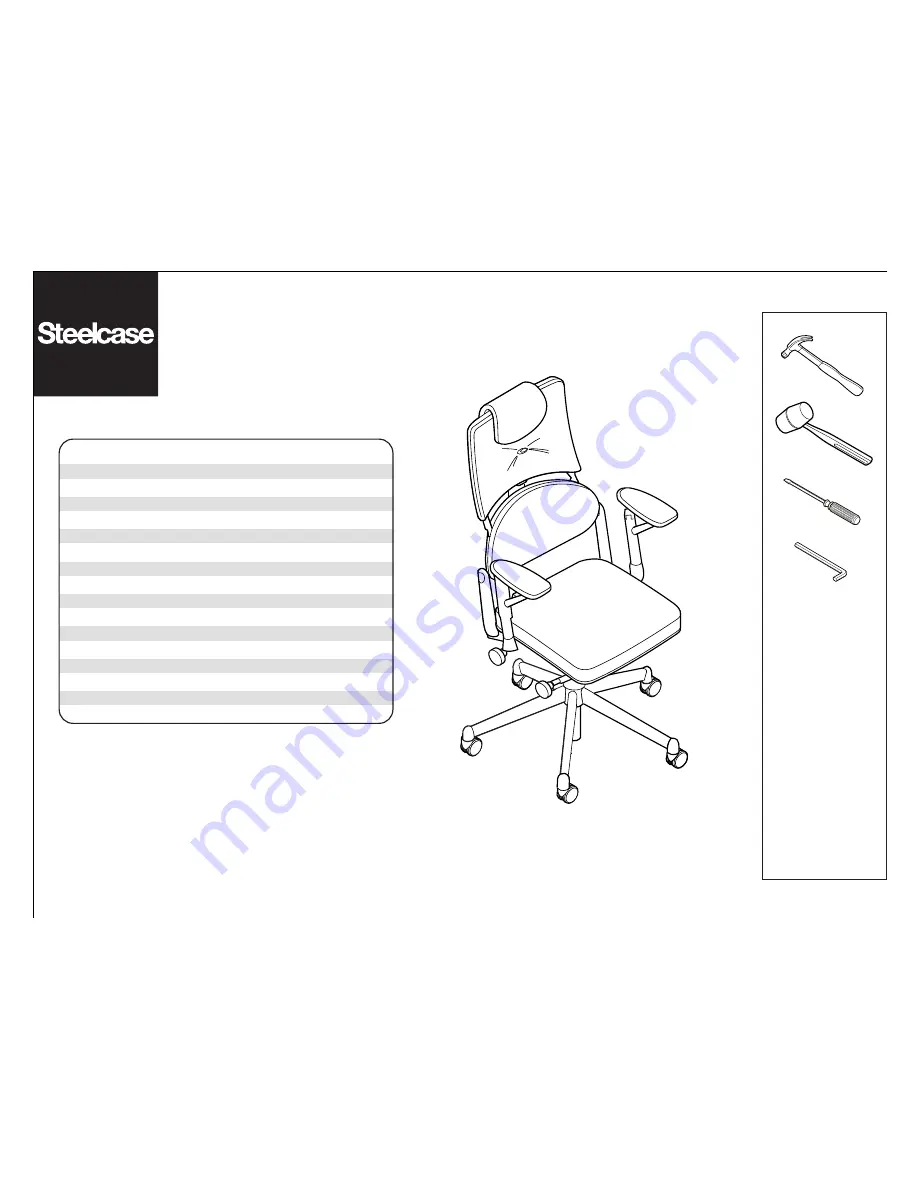 Steelcase 468 Manual Download Page 1