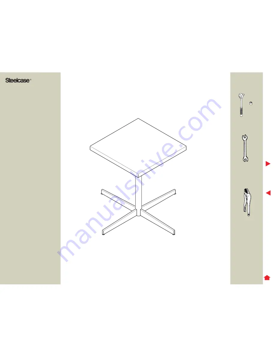 Steelcase 4900 Series Assembly Instruction Download Page 1