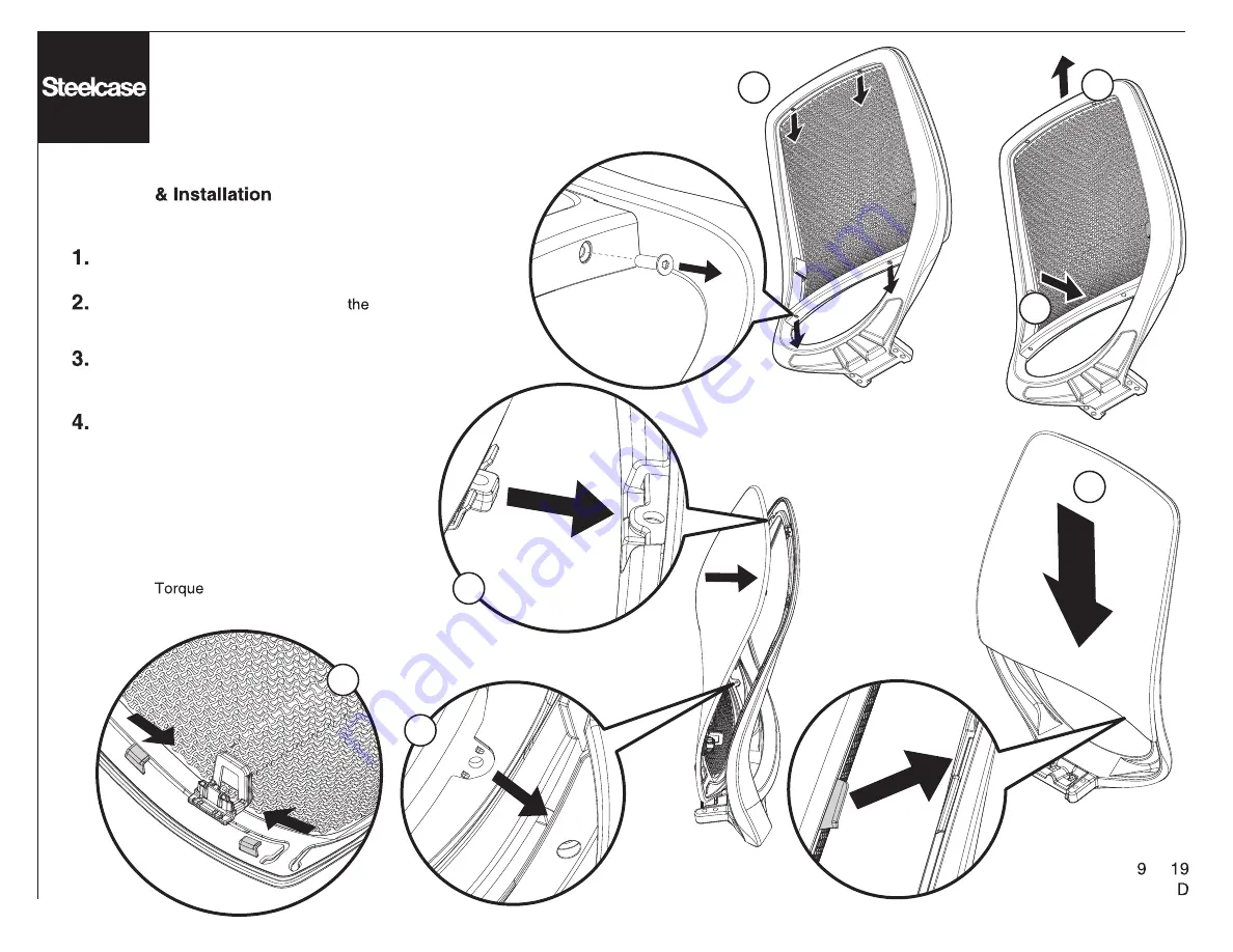 Steelcase Amia 482 Series Скачать руководство пользователя страница 9