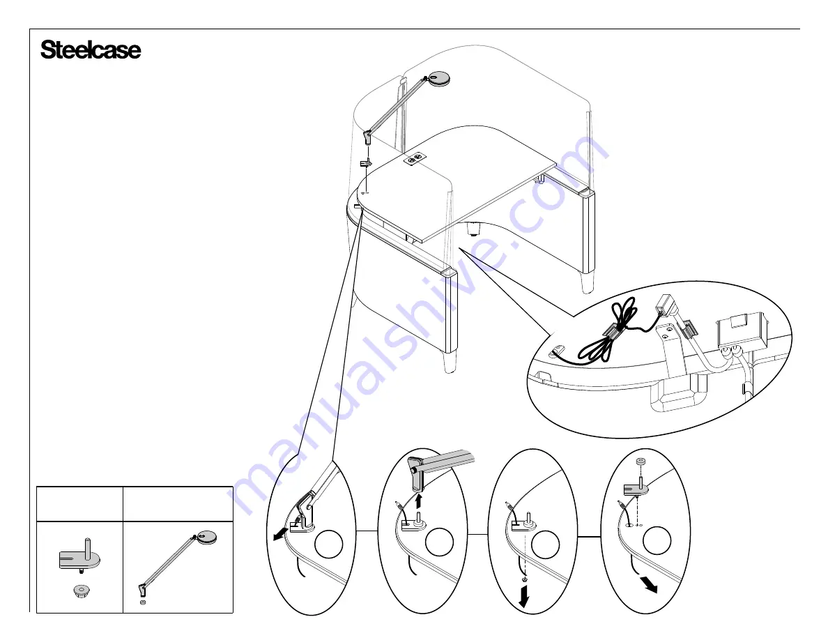 Steelcase Brody Desk Disassembly Direction Download Page 5