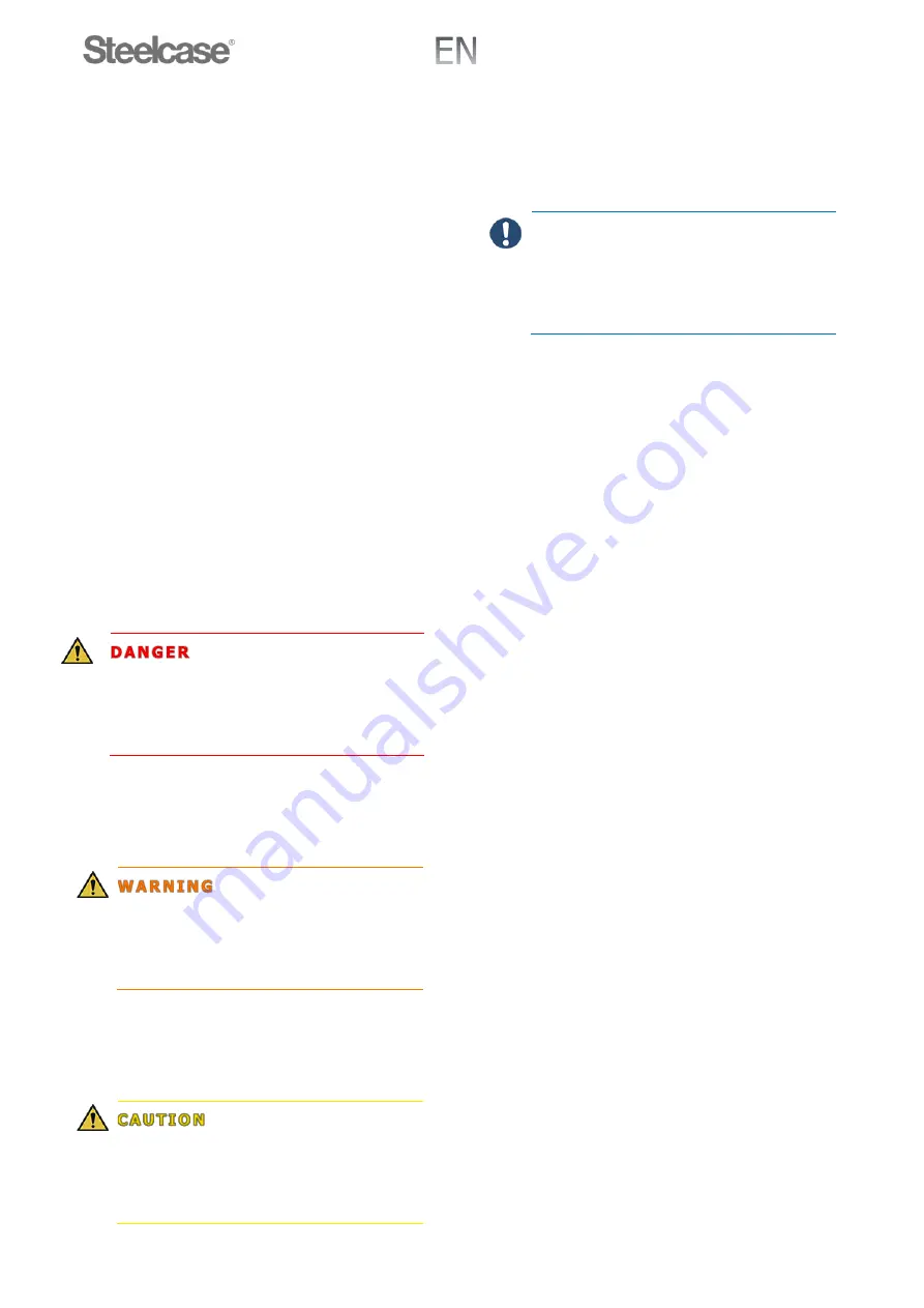 Steelcase Divisio User Manual Download Page 17