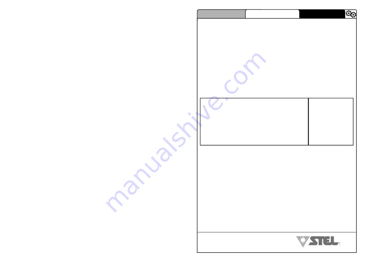 Stel 6908300020 Instructions For Use And Maintenance Manual Download Page 22