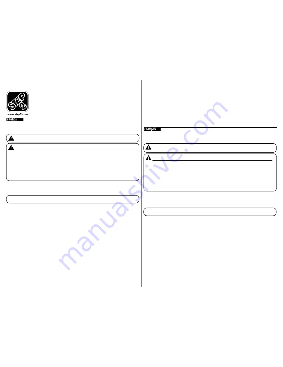 Step 2 5F610C3 User Manual Download Page 1