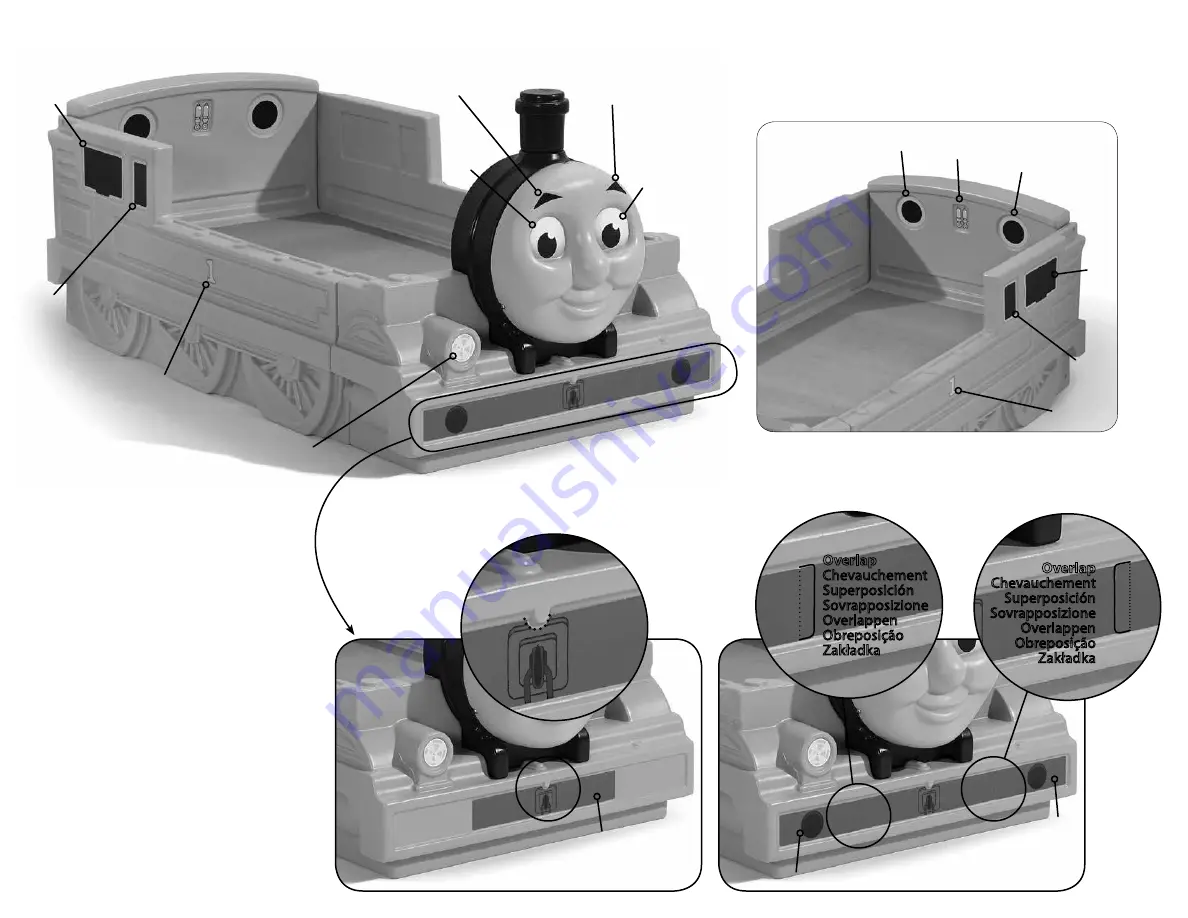 Step 2 Thomas The Tank Engine Toddler Bed 8450 Manual Download Page 8