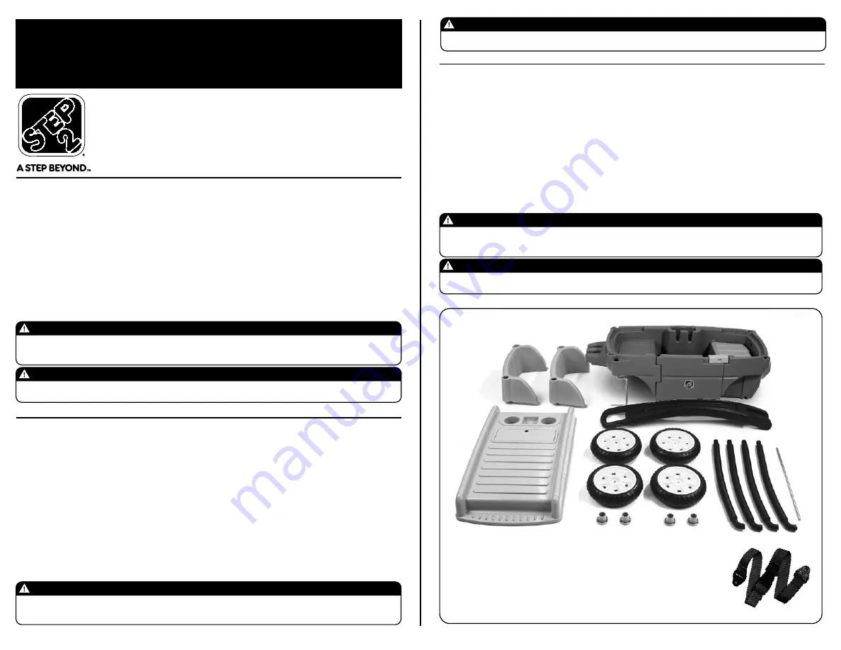 Step2 Safari Wagon Series Manual Download Page 1