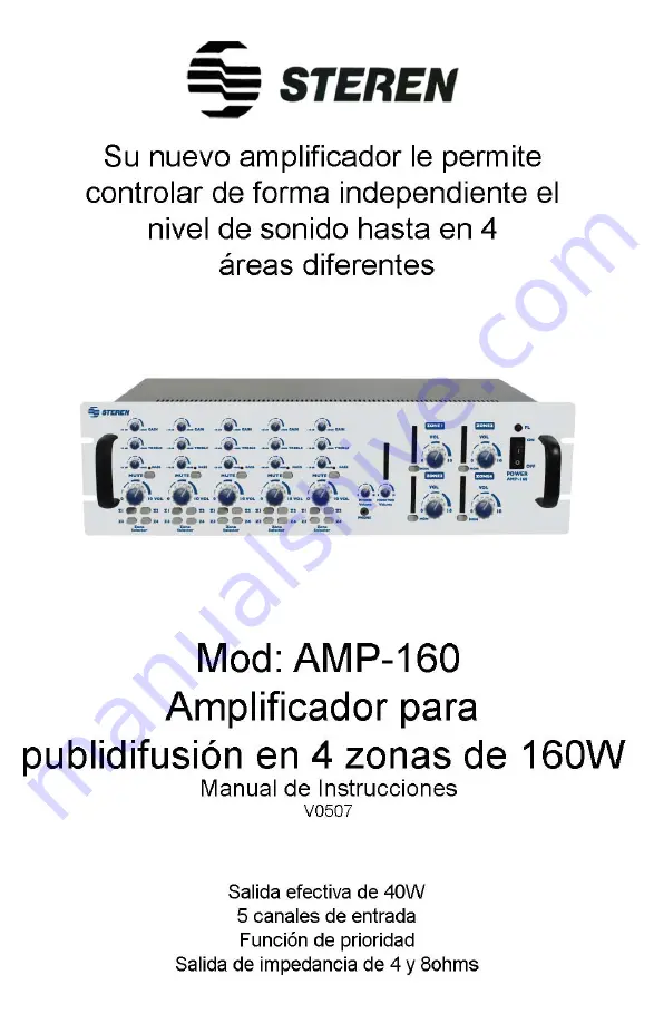 Steren AMP-160 User Manual Download Page 14