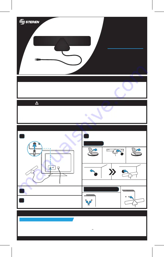 Steren ANT-9024 Instruction Manual Download Page 2