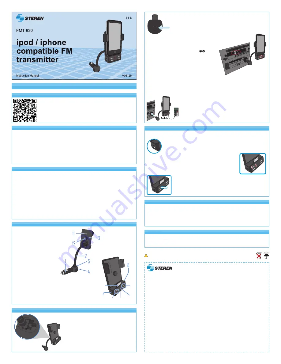 Steren FMT-830 Instruction Manual Download Page 2