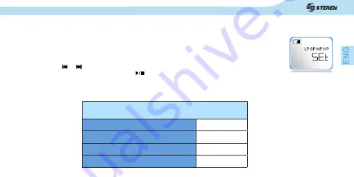 Steren REC-845 Instruction Manual Download Page 42