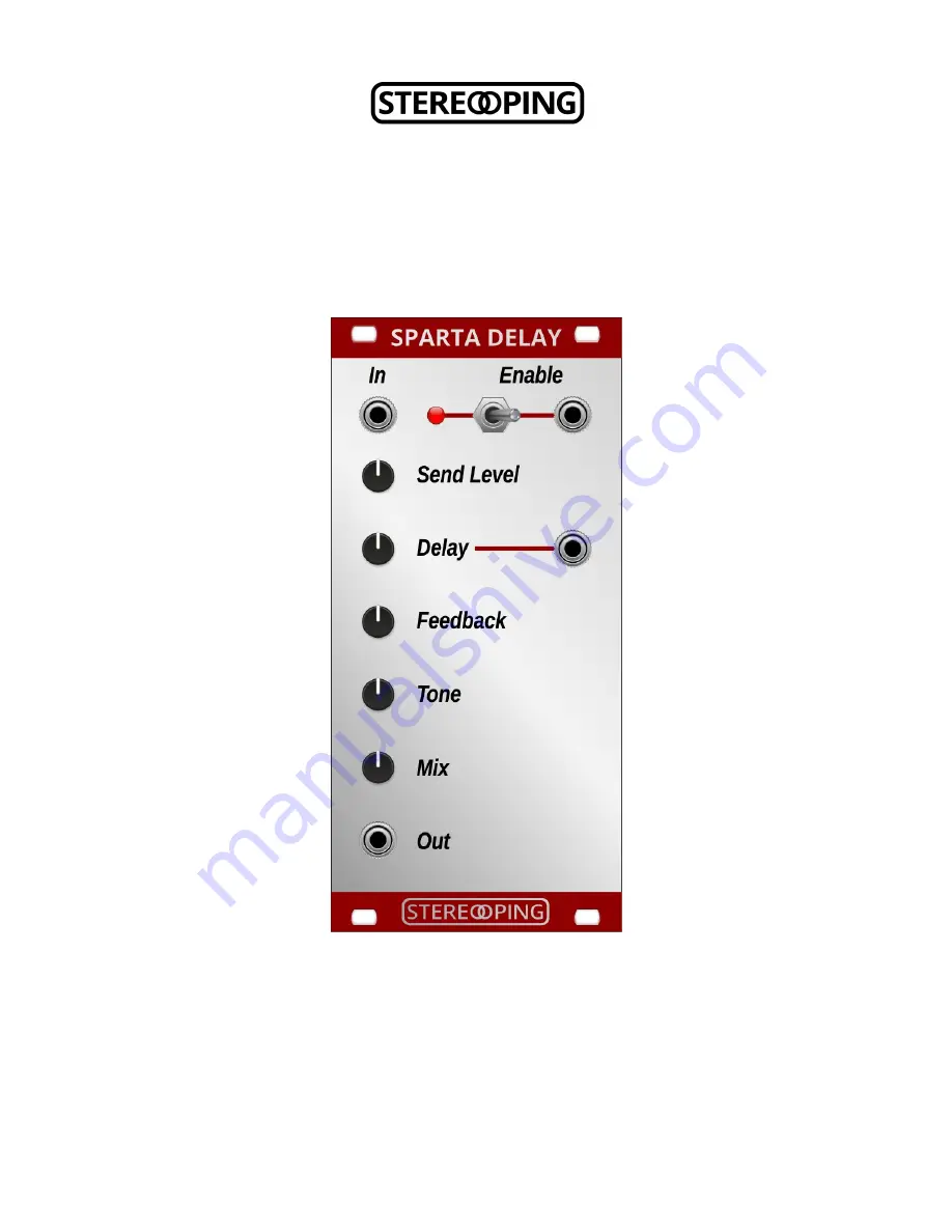 Stereoping SPARTA DELAY Скачать руководство пользователя страница 1