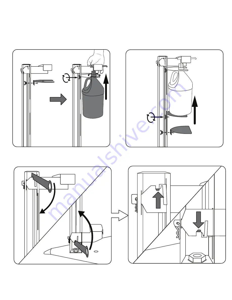 STERI STAND ONE GALLON STAND Assembly Instructions Download Page 3