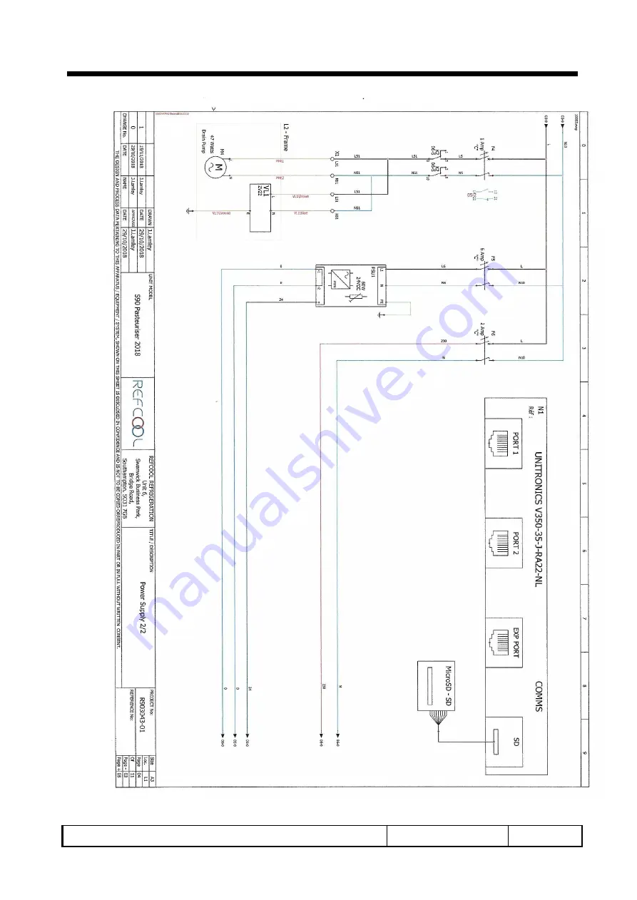 SteriFeed S90 Installation And Maintenance Manual Download Page 62