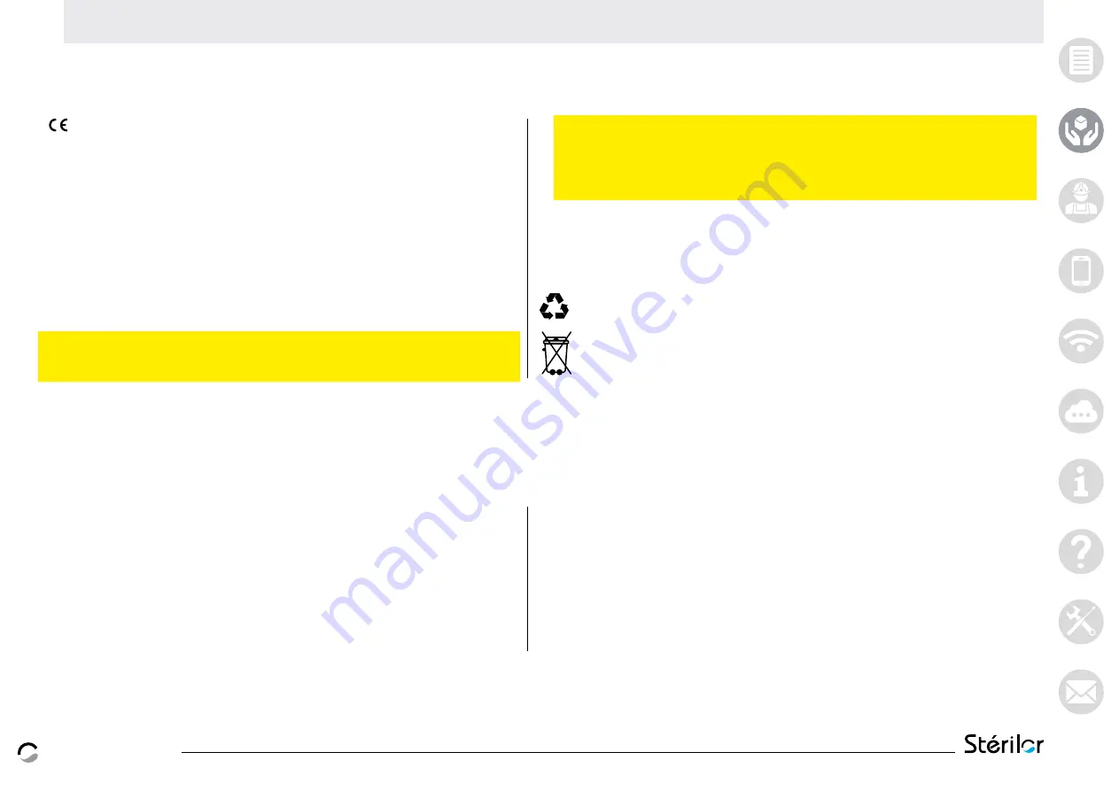 Sterilor XP Connect Installation And User Manual Download Page 4