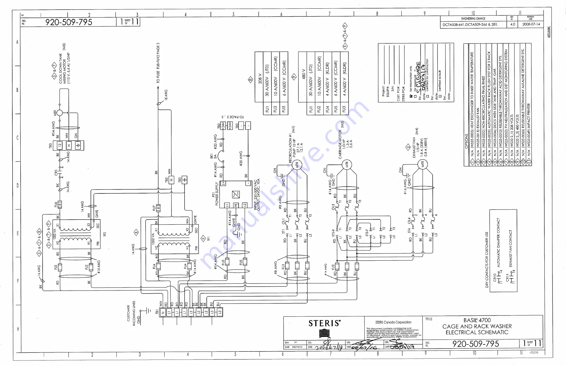 Steris Basil 4700 Maintenance Manual Download Page 254