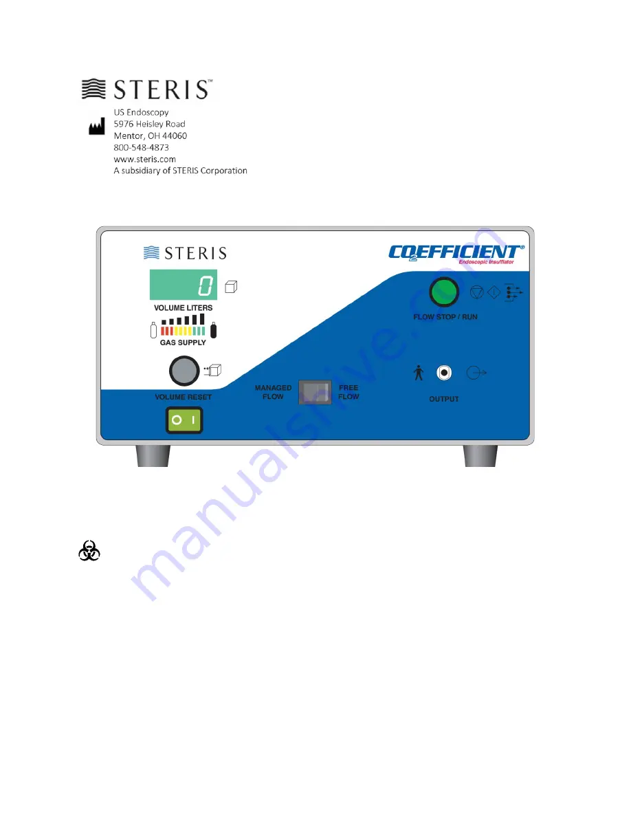 Steris CO2EFFICIENT 710302 Operator'S Manual Download Page 41