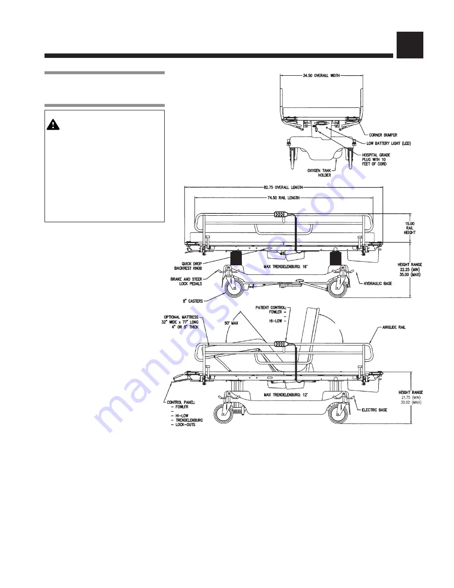 Steris Hausted Horizon 4D2 Operating Manual Download Page 9