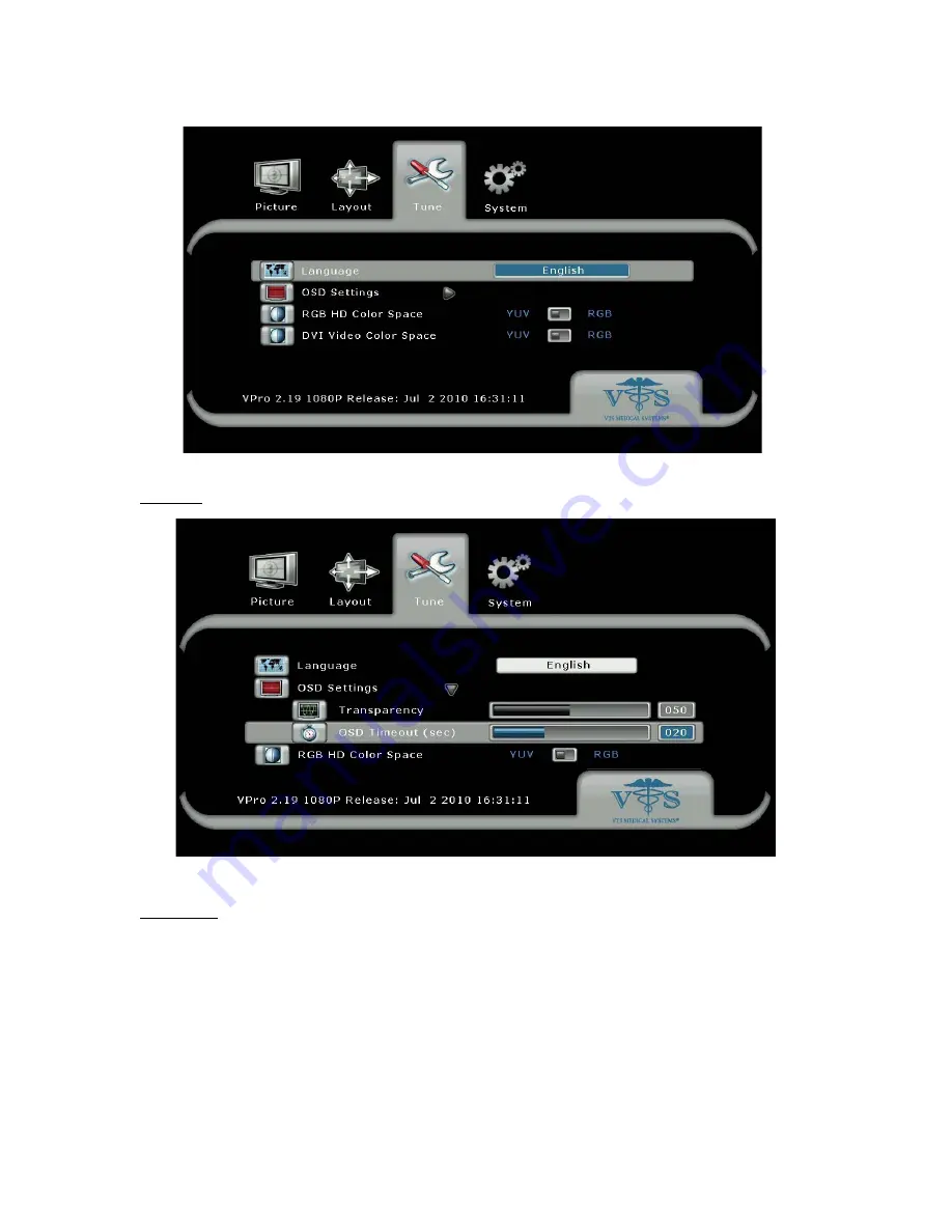 Steris RLM26HD3C Operation Manual Download Page 16