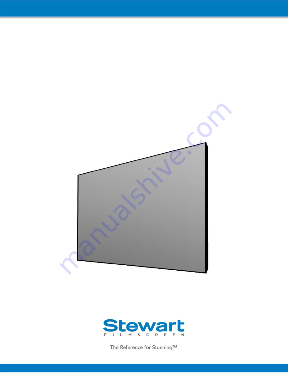 Stewart Filmscreen Corp Balon Series Install Manual Download Page 1